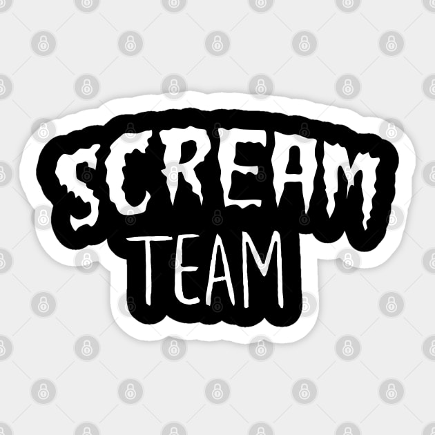 Scream Team Sticker by Sunny Saturated